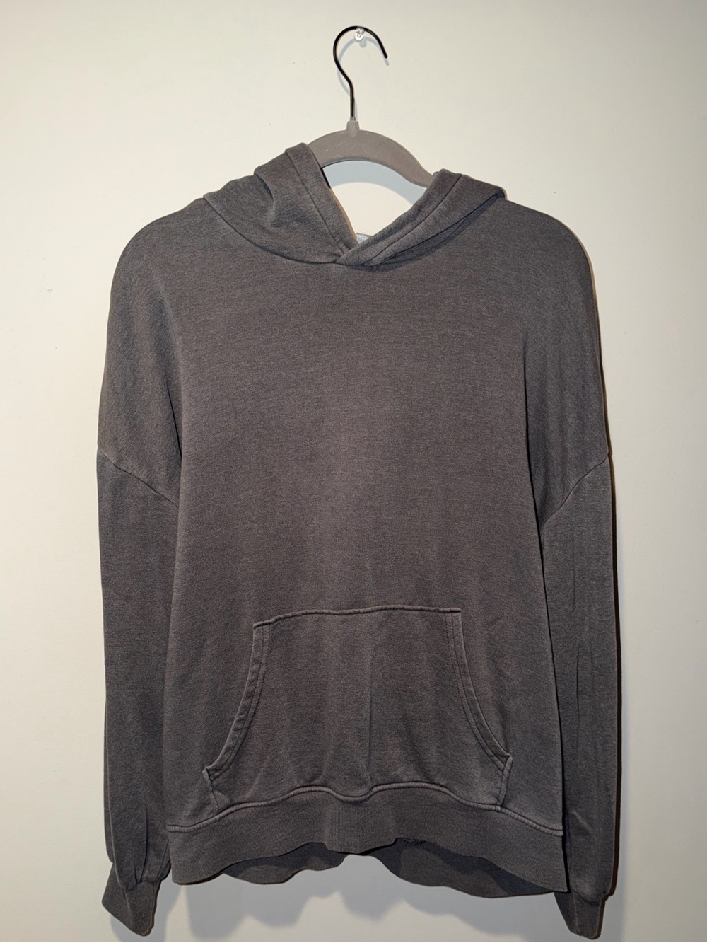 H&M Women's Charcoal Gray Pullover Hoodie